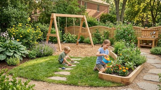 Création de jardin pour les enfants : allier jeux et sécurité