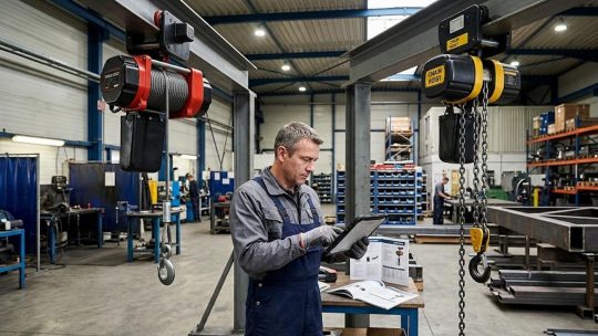 Palan électrique à chaîne ou à câble : le guide du choix