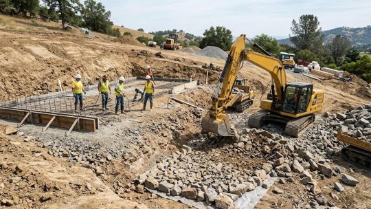 Terrassement et enrochement : préparer les fondations d’un terrain instable
