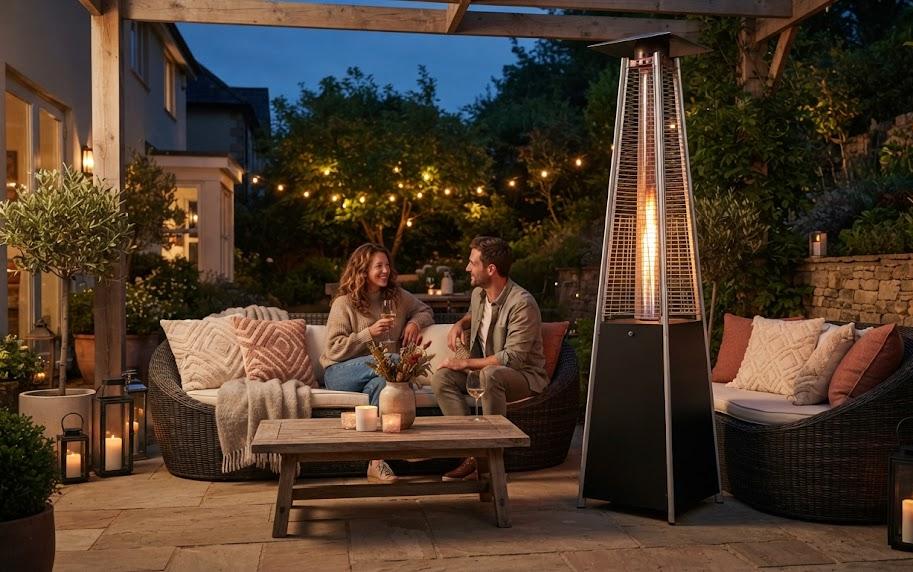 Intégrer un chauffage de terrasse design pour ne pas sacrifier l&rsquo;esthétique