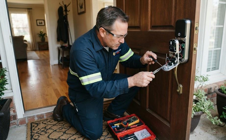 Intervention urgence serrure connectée en panne