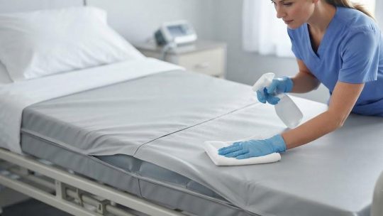 Nettoyer la housse d&rsquo;un matelas anti-escarres