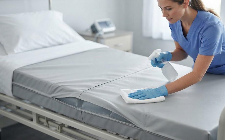 Nettoyer la housse d&rsquo;un matelas anti-escarres