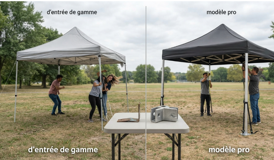 Comment choisir entre un barnum d&rsquo;entrée de gamme et un modèle pro ?