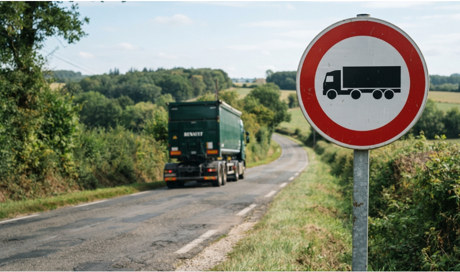 Poids autorisé voirie : limite tonnage